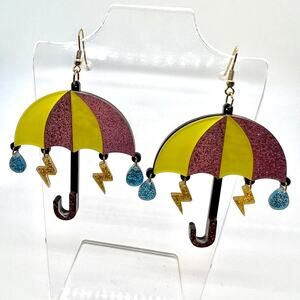 Umbrella Earrings - Rainy Day Accessories - Spring Earrings - Rain Accessories